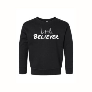 Little Believer John 3:16 Toddle Sweatshirt. Little kid christian clothes. by Crown of Favor
