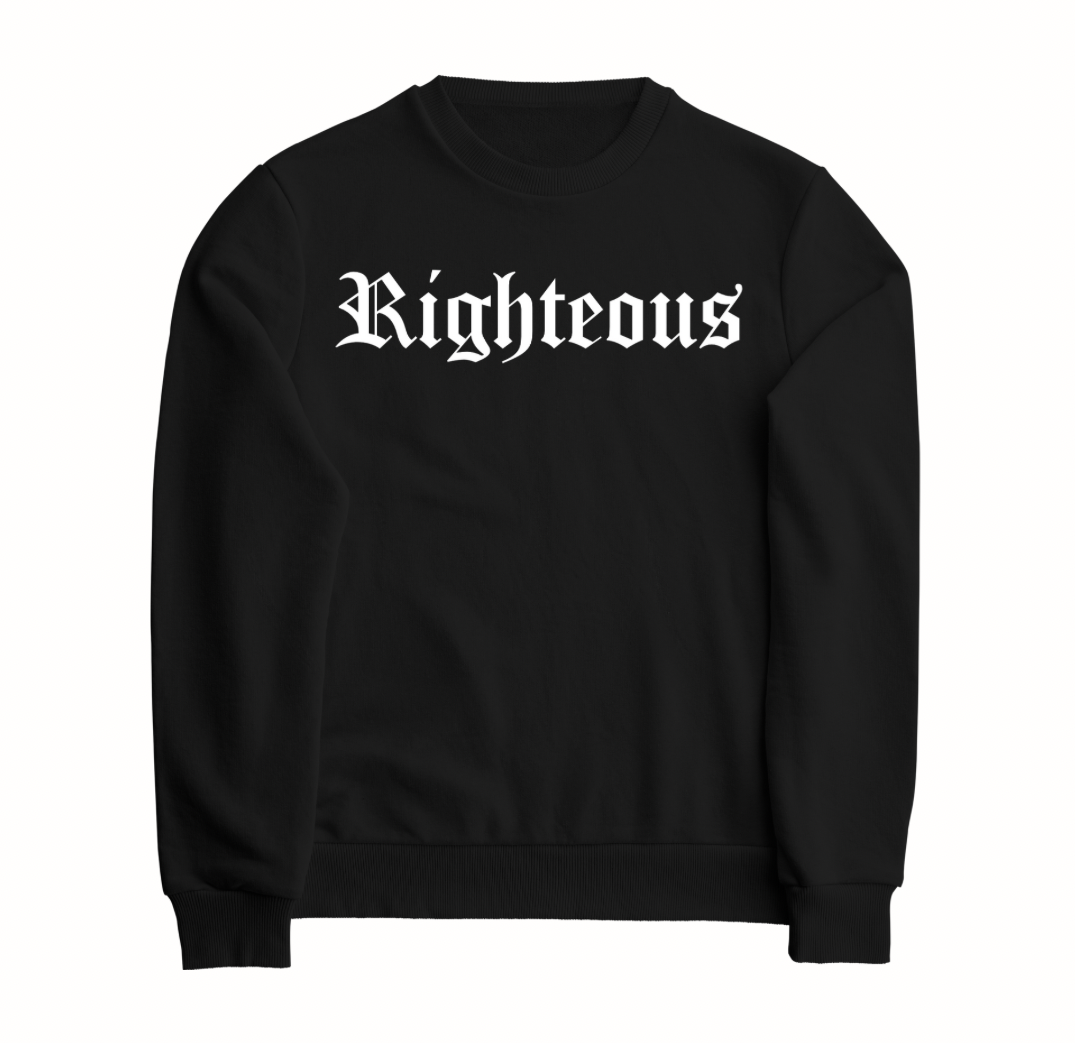Righteous Sweatshirt by Crown of Favor Christian Streetwear
