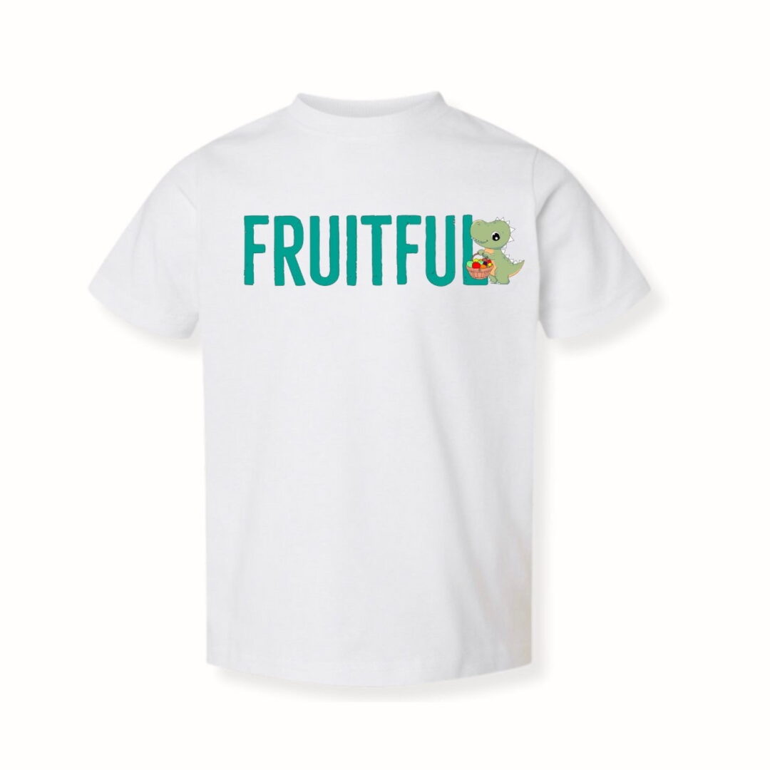Fruitful Toddler T-shirt by Crown of Favor. Boy Dinosaur T-shirt